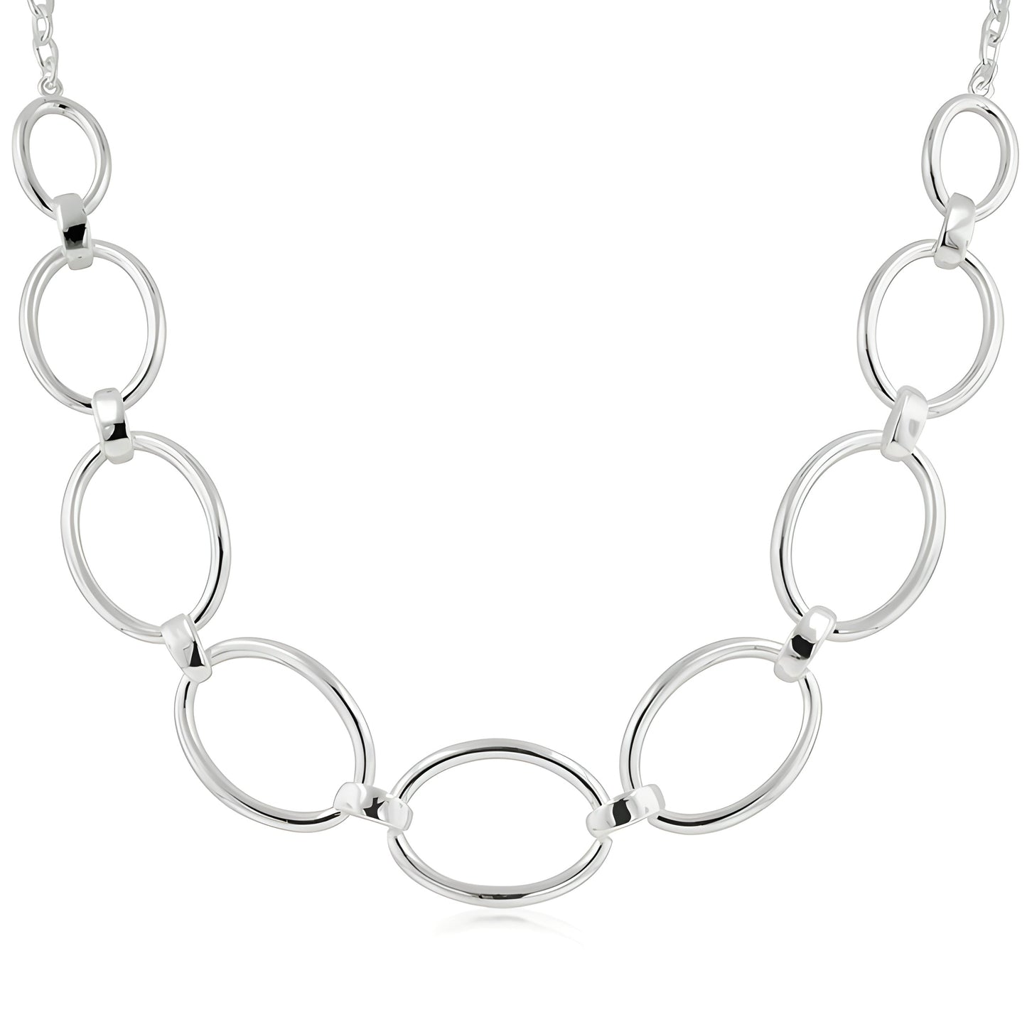 CONTEMPORARY OVAL LINK NECKLACE