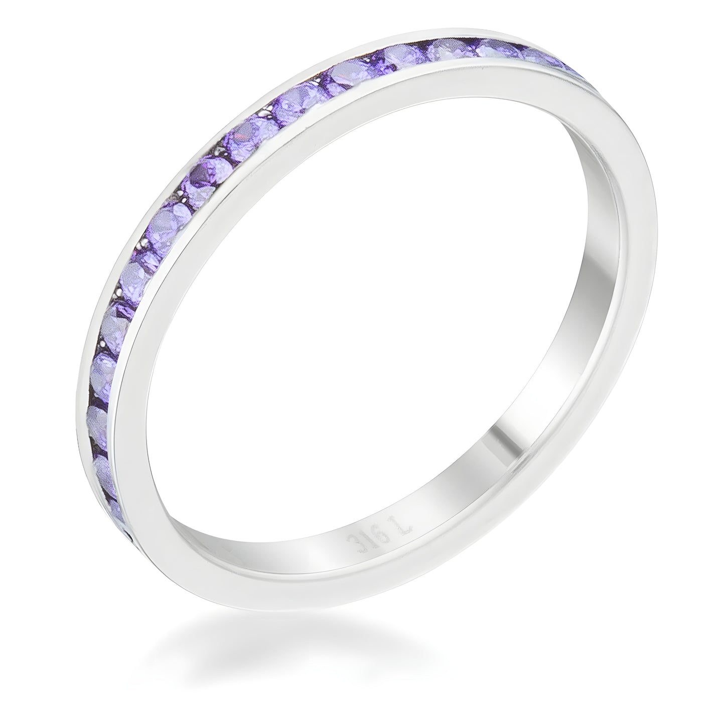 TERESA 0.5 CT AMETHYST CZ ETERNITY BAND