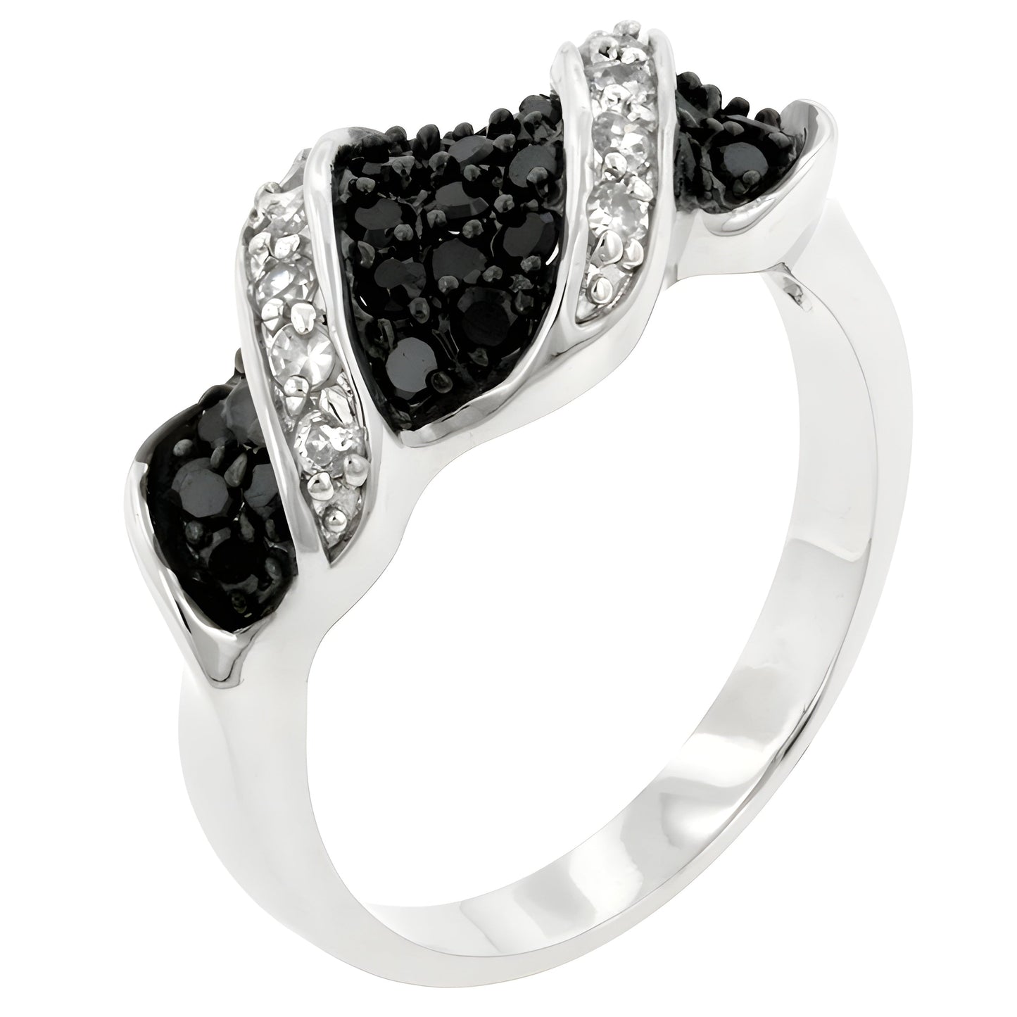 CZ SWIRL RING