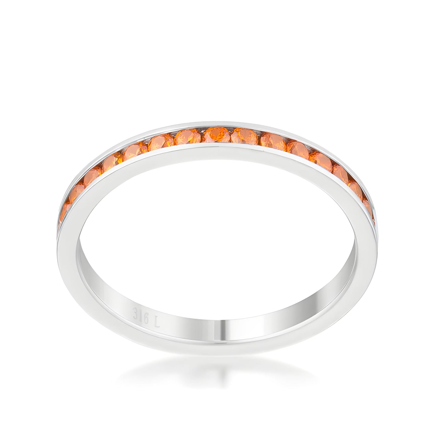 TERESA 0.5 CT ORANGE CZ ETERNITY BAND