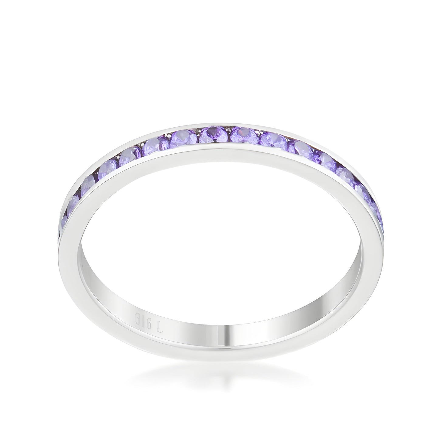 TERESA 0.5 CT AMETHYST CZ ETERNITY BAND