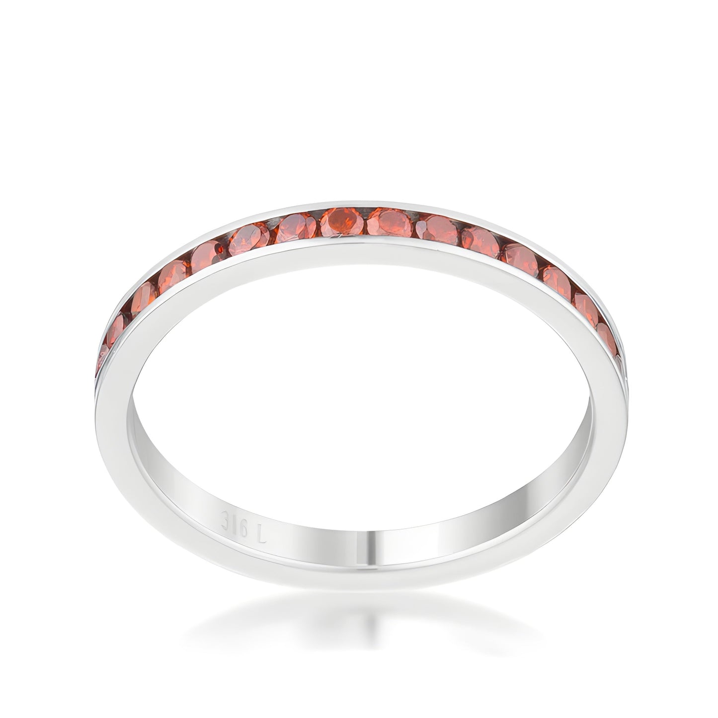 TERESA 0.5 CT DARK CHAMPAGNE CZ ETERNITY BAND
