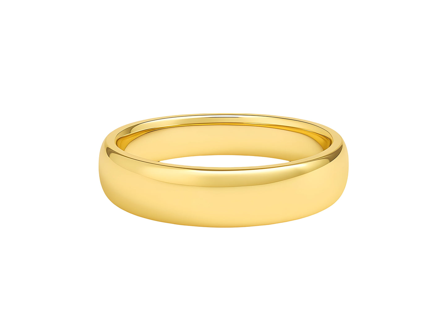 14K YELLOW GOLD COMFORT FIT WEDDING BAND (5.00 MM)