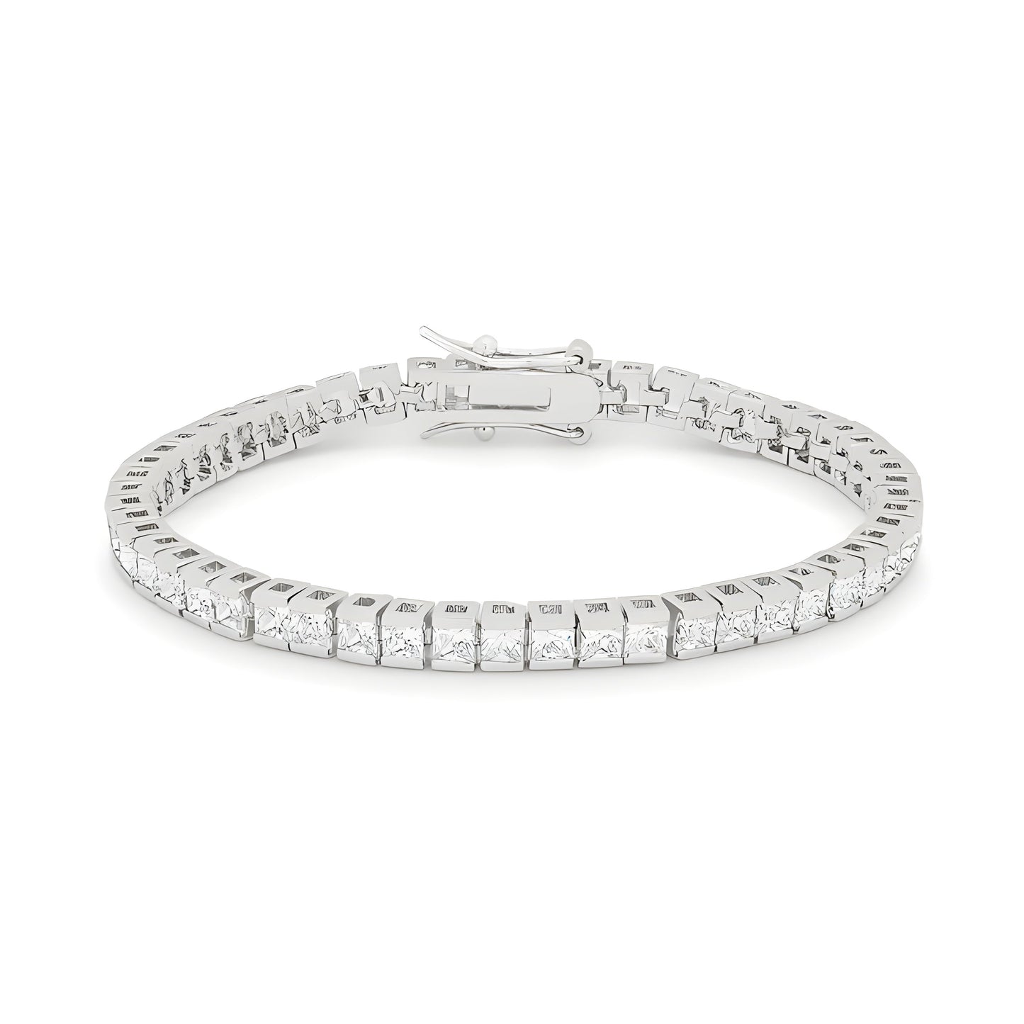 PRINCESS CUBIC ZIRCONIA TENNIS BRACELET - PIERGIORGIO CERRONI