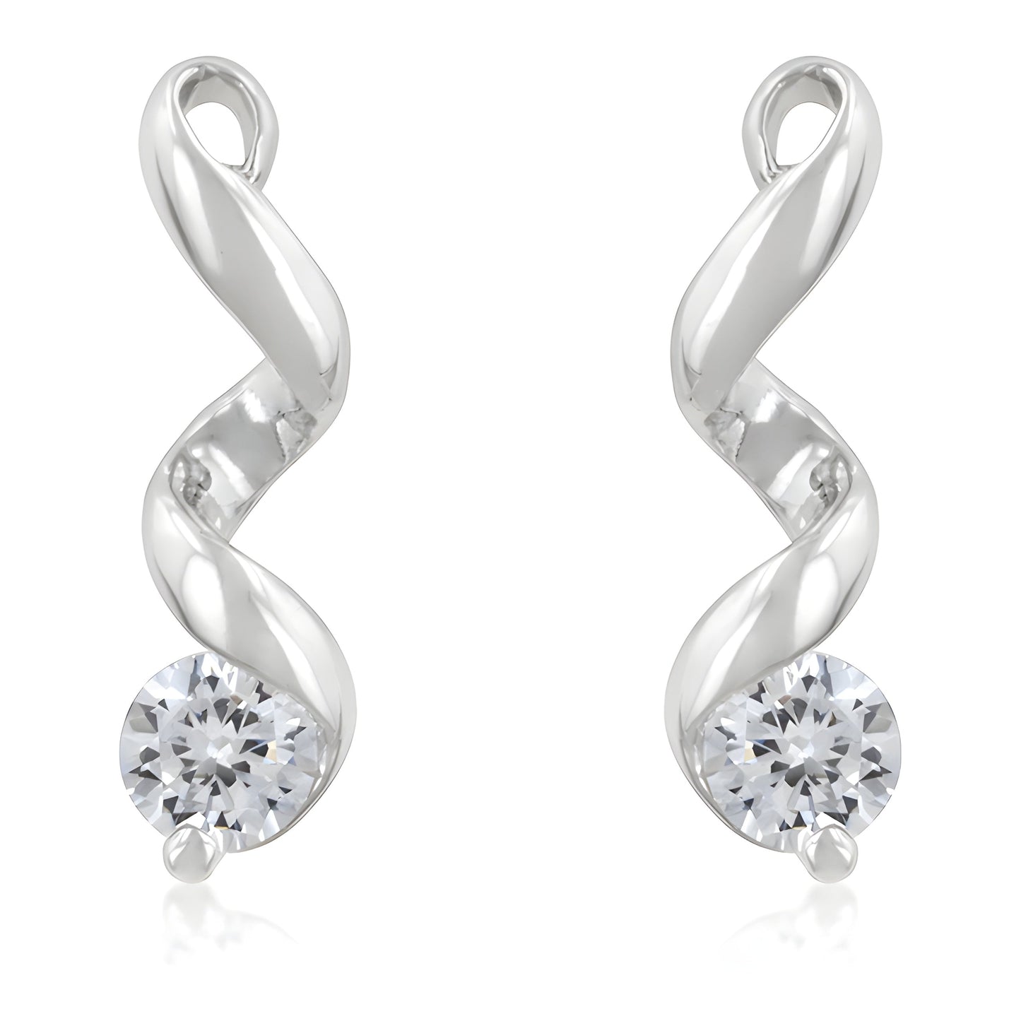 SOLITAIRE DROP EARRINGS