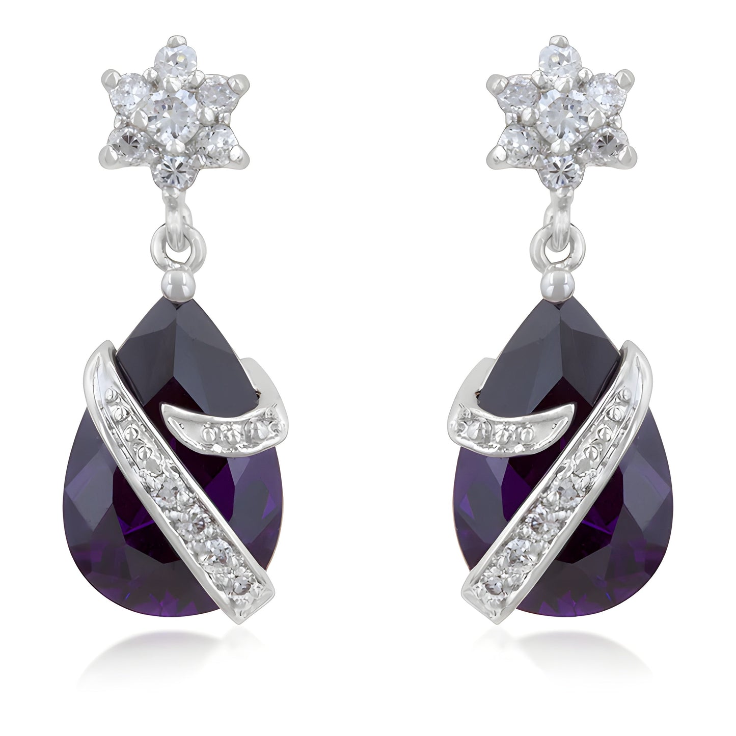 ROYAL WRAPPED AMETHYST EARRINGS