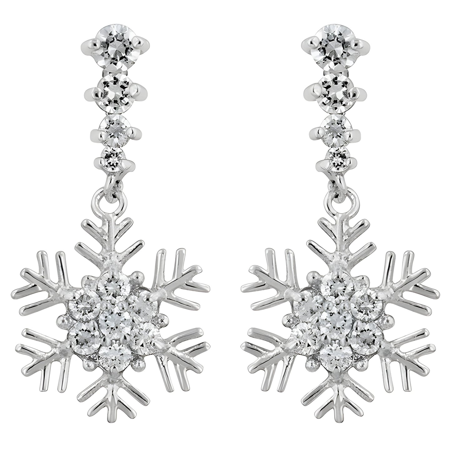 SNOWFLAKE DROP EARRINGS