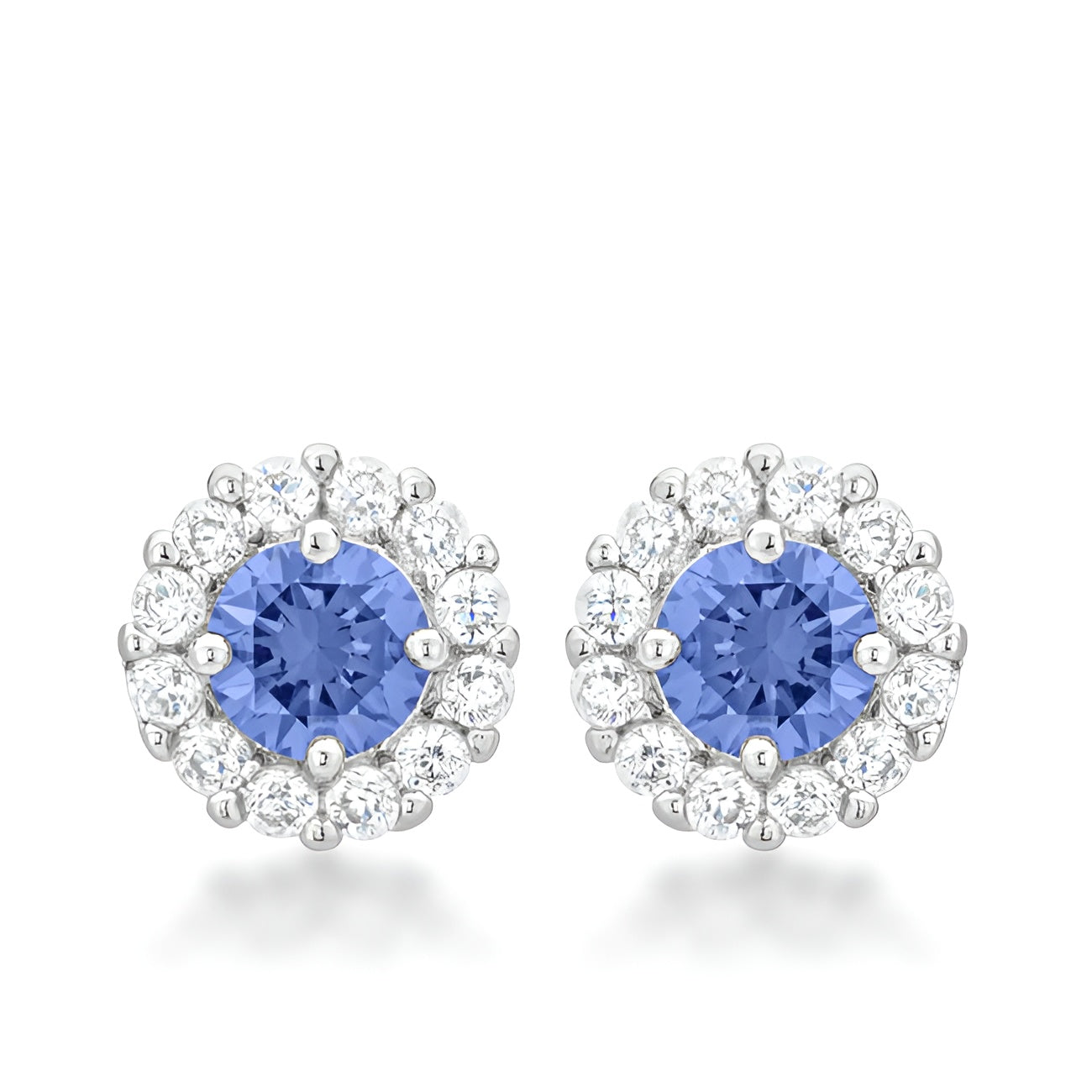 BELLA BRIDAL EARRINGS IN LIGHT PURPLE