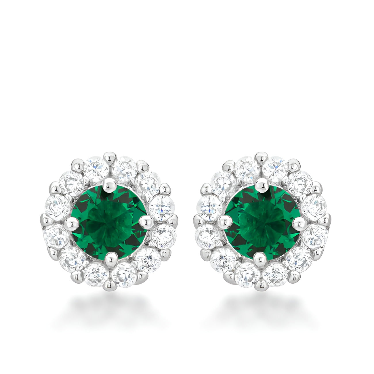 BELLA BRIDAL EARRINGS IN GREEN