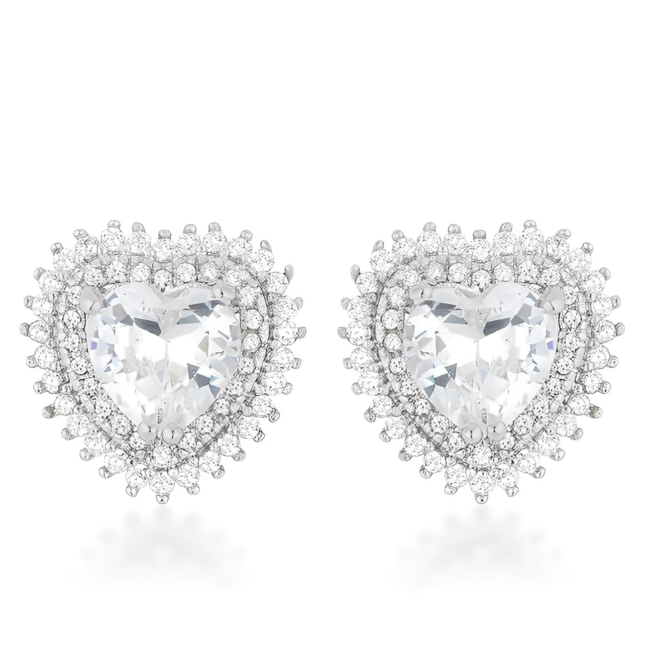 HALO HEART EARRINGS