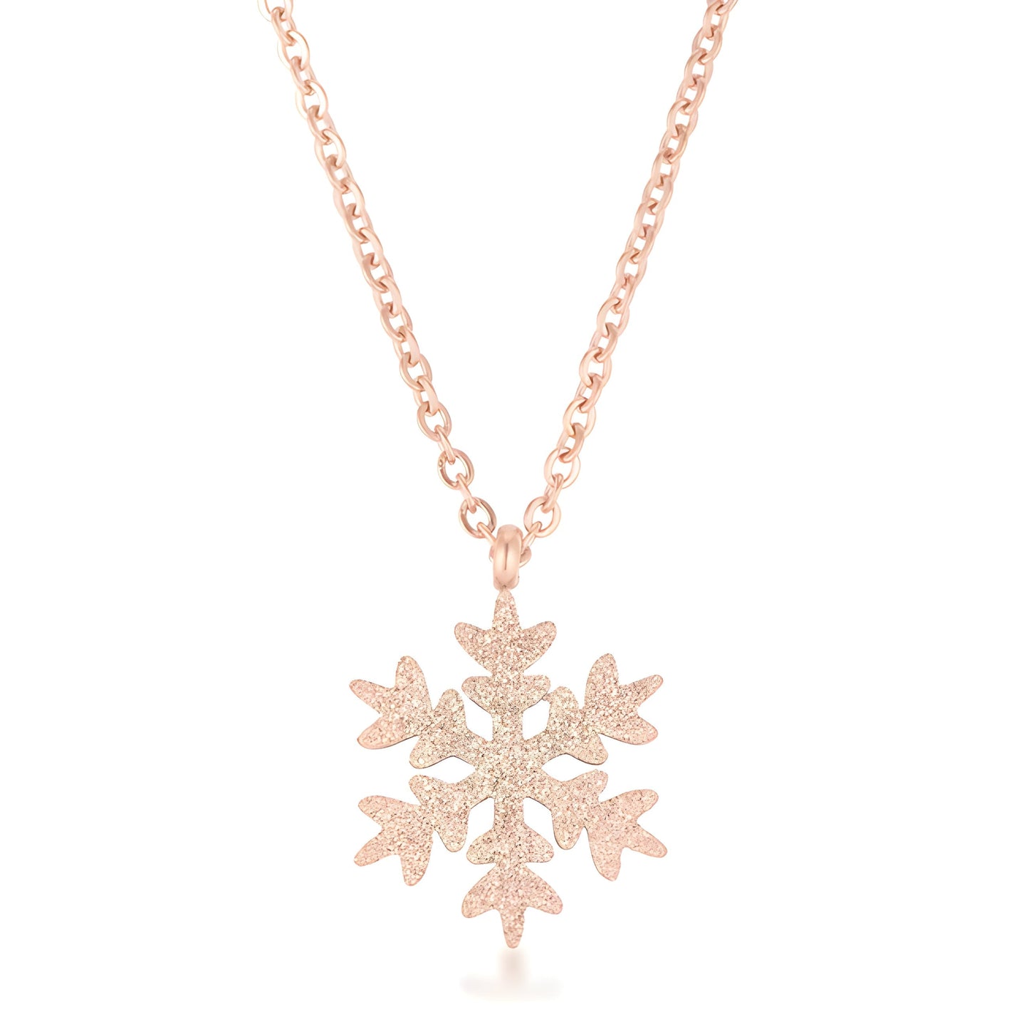 JENNA ROSE GOLD SNOWFLAKE NECKLACE