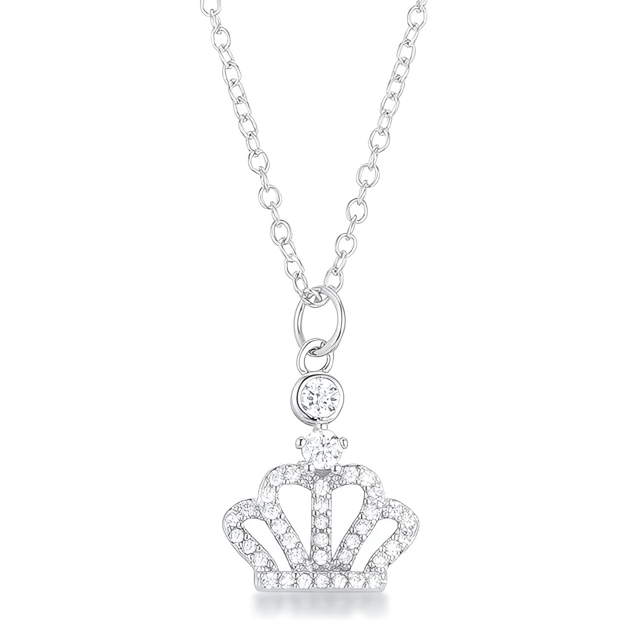 TABITHA 0.5 CT CROWN PENDANT