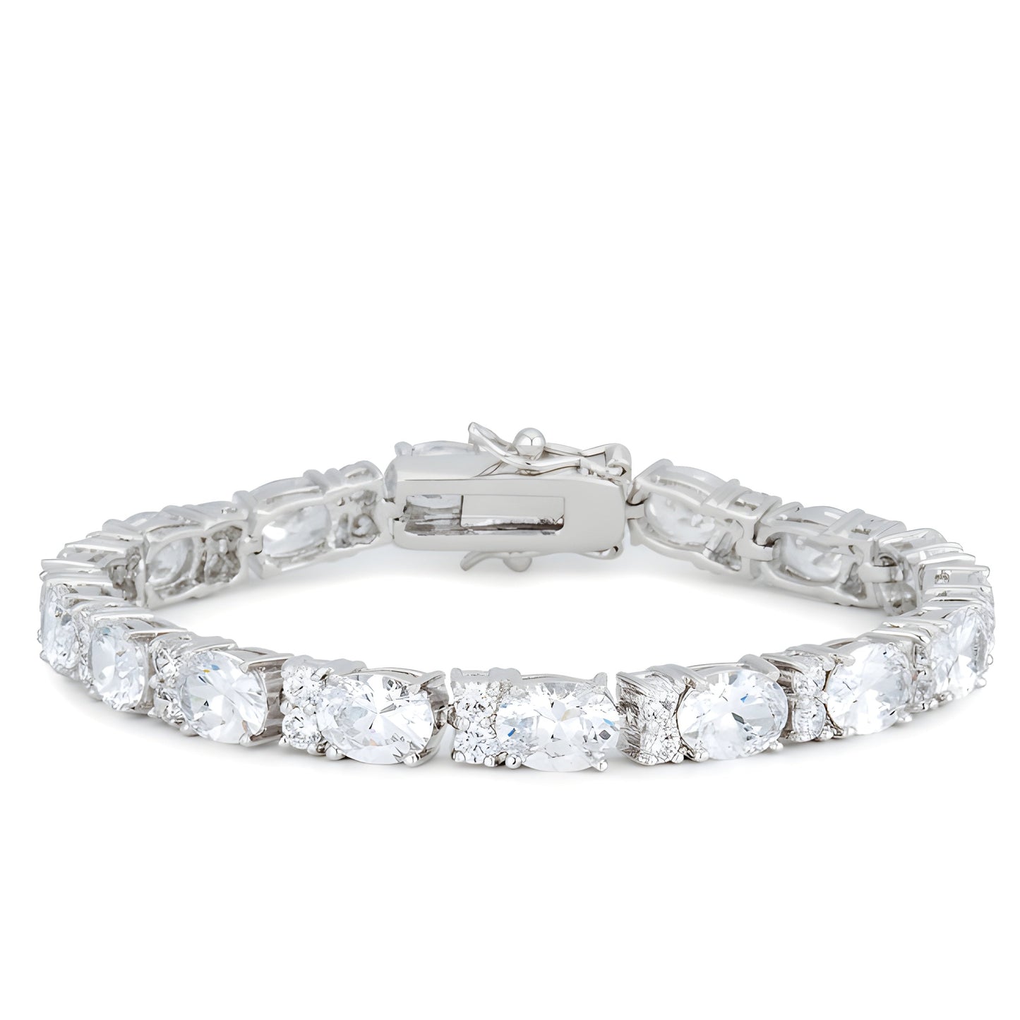 OVERSIZED OVAL CZ TENNIS BRACELET