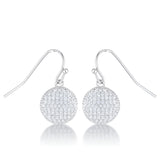 0.6 CT ELEGANT CZ DISK EARRINGS - PIERGIORGIO CERRONI