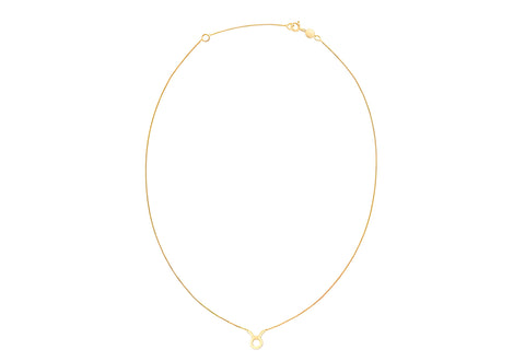 14K YELLOW GOLD TAURUS NECKLACE