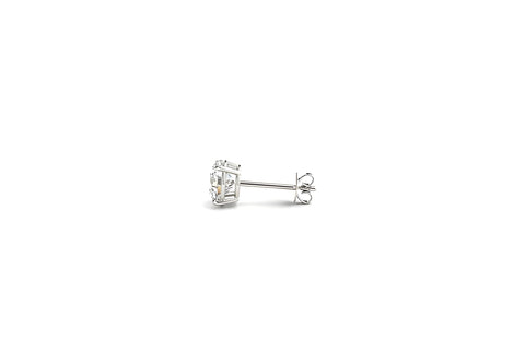 1 CTTW CERTIFIED IGI LAB GROWN ROUND DIAMOND STUD EARRINGS 14K WHITE GOLD (G/VS2) - PIERGIORGIO CERRONI