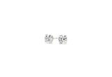 1 CTTW CERTIFIED IGI LAB GROWN ROUND DIAMOND STUD EARRINGS 14K WHITE GOLD (G/VS2) - PIERGIORGIO CERRONI