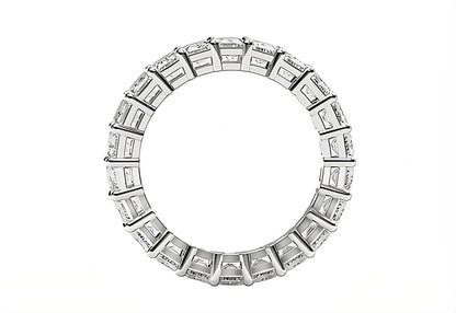 EMERALD CUT LAB GROWN DIAMOND ETERNITY RING IN 14K WHITE GOLD (3 CTTW FG/VS2)