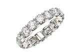 ROUND CUT LAB GROWN DIAMOND ETERNITY RING IN 14K WHITE GOLD (4 CTTW FG/VS2)