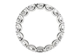 ROUND CUT LAB GROWN DIAMOND ETERNITY RING IN 14K WHITE GOLD (4 CTTW FG/VS2)