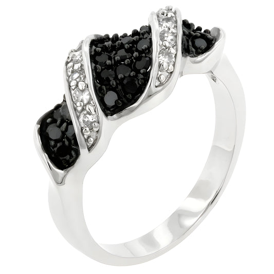 CZ SWIRL RING