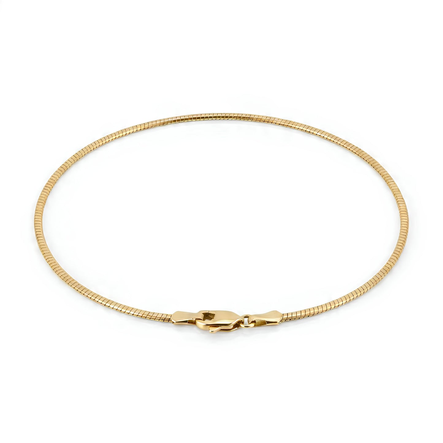 FANCY CLASSIC OMEGA CHAIN IN YELLOW GOLD (2.00 MM)