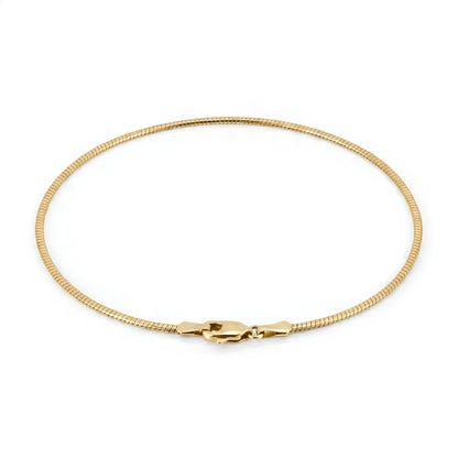 FANCY CLASSIC OMEGA CHAIN IN YELLOW GOLD (2.00 MM)