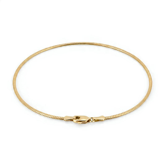 FANCY CLASSIC OMEGA CHAIN IN YELLOW GOLD (2.00 MM)
