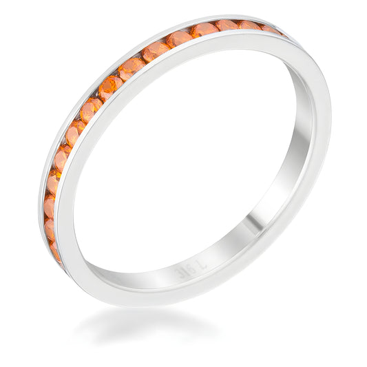 TERESA 0.5 CT ORANGE CZ ETERNITY BAND