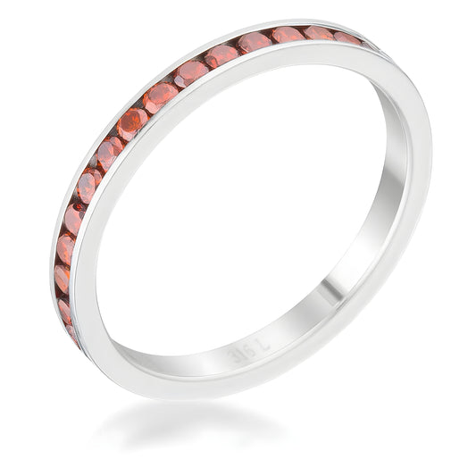TERESA 0.5 CT DARK CHAMPAGNE CZ ETERNITY BAND