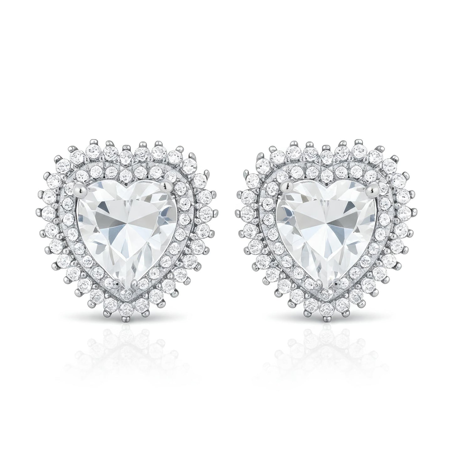 HALO HEART EARRINGS