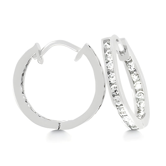 19 MM SILVERTONE INSIDE-OUT HOOPS