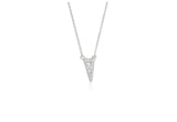 DIAMOND INVERTED TRIANGLE PENDANT IN 14K WHITE GOLD