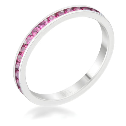 TERESA 0.5 CT RUBY CZ ETERNITY BAND