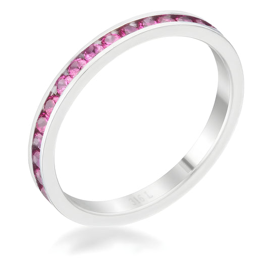 TERESA 0.5 CT RUBY CZ ETERNITY BAND