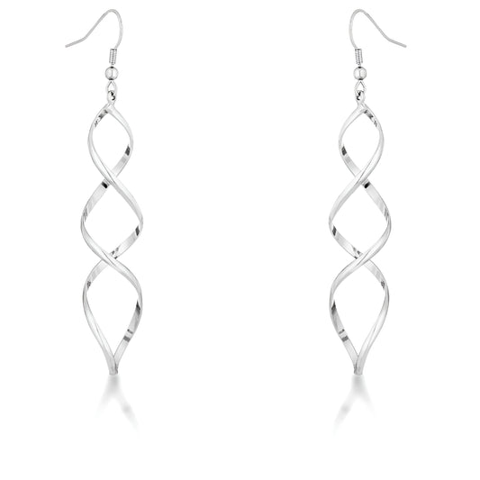 SILVER TWIST EARRINGS