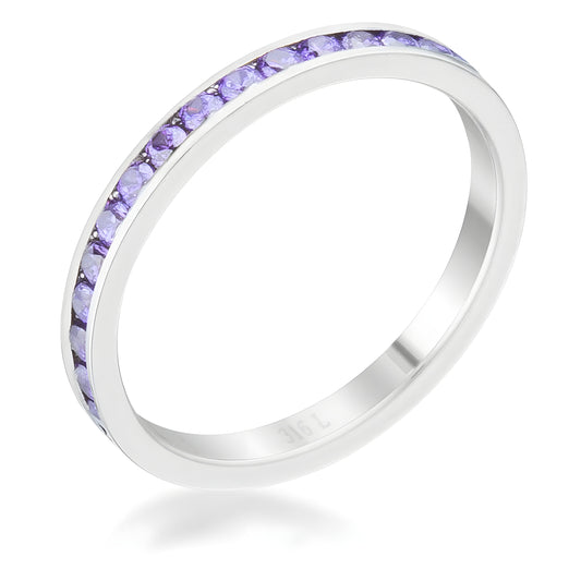 TERESA 0.5 CT AMETHYST CZ ETERNITY BAND