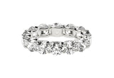 ROUND CUT LAB GROWN DIAMOND ETERNITY RING IN 14K WHITE GOLD (6 CTTW FG/VS2) - PIERGIORGIO CERRONI