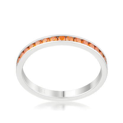 TERESA 0.5 CT ORANGE CZ ETERNITY BAND