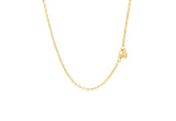 14K YELLOW GOLD CHAIN NECKLACE WITH POLISHED KNOT - PIERGIORGIO CERRONI