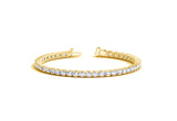 LAB GROWN ROUND DIAMOND TENNIS BRACELET IN 14K YELLOW GOLD (8 CCTW F/G VS2/SI1)