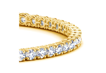 LAB GROWN ROUND DIAMOND TENNIS BRACELET IN 14K YELLOW GOLD (8 CCTW F/G VS2/SI1)