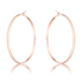 55MM ROSE GOLD CLASSIC HOOP EARRINGS - PIERGIORGIO CERRONI