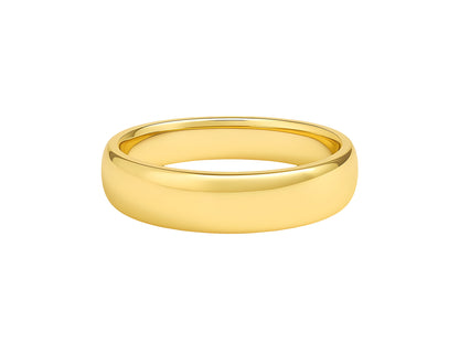 14K YELLOW GOLD COMFORT FIT WEDDING BAND (5.00 MM)