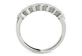 DIAMOND STUDDED WIDE MULTI-DIAGONAL PATTERN RING IN 14K WHITE GOLD (5/8 CT TW) - PIERGIORGIO CERRONI