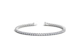 LAB GROWN ROUND DIAMOND TENNIS BRACELET IN 14K WHITE GOLD (4 CCTW F/G VS2/SI1) - PIERGIORGIO CERRONI