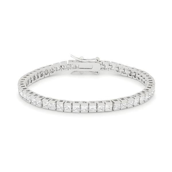 PRINCESS CUBIC ZIRCONIA TENNIS BRACELET - PIERGIORGIO CERRONI