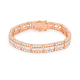 NEWPORT ROSE GOLD CUBIC ZIRCONIA BRACELET - PIERGIORGIO CERRONI