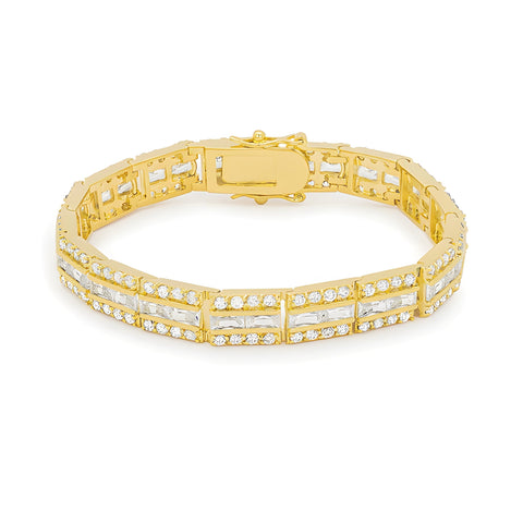 NEWPORT GOLDTONE CZ BRACELET