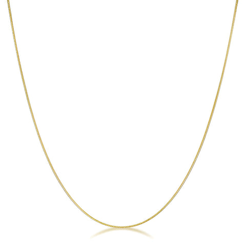 18 INCH GOLDEN SNAKE CHAIN